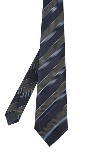 Шелковый галстук ZEGNA темно-синего цвета по цене 20700 руб., арт. Z8D70/1XW, фото 2 Шелковый галстук ZEGNA, арт. Z8D70/1XW, фото 2