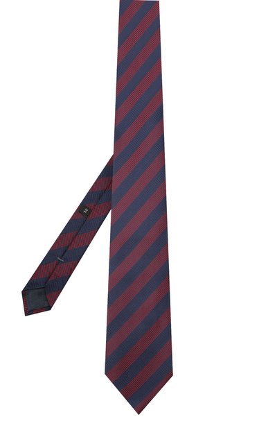Шелковый галстук ZEGNA темно-синего цвета по цене 23700 руб., арт. Z8D84/1XW, фото 2 Шелковый галстук ZEGNA, арт. Z8D84/1XW, фото 2