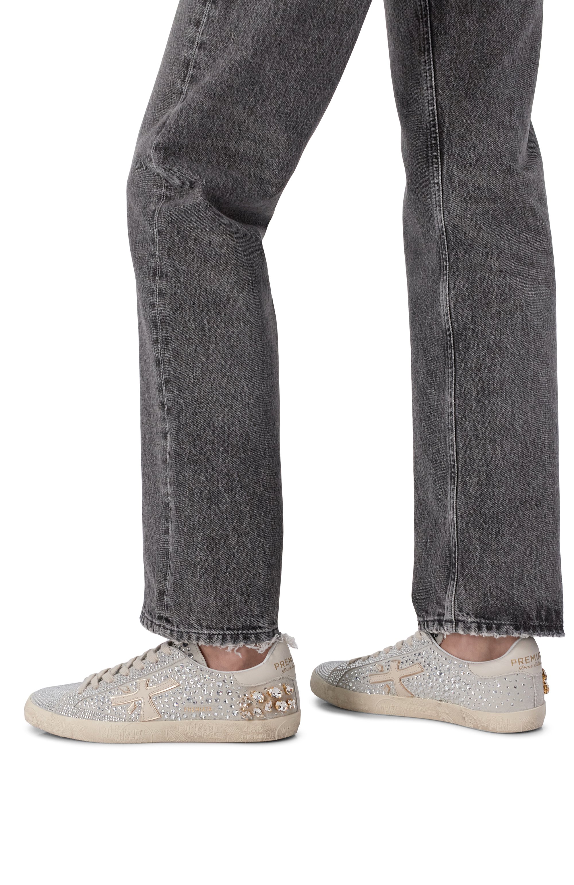 Замшевые кеды steven-d PREMIATA серого цвета по цене 73000 руб., арт. STEVEND/VAR 7848, фото 2 Замшевые кеды steven-d PREMIATA, арт. STEVEND/VAR 7848, фото 2