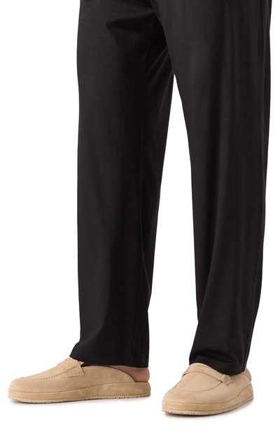 Замшевые домашние туфли FARFALLA бежевого цвета по цене 49950 руб., арт. F5ALI/SUEDE, фото 3 Замшевые домашние туфли FARFALLA, арт. F5ALI/SUEDE, фото 3