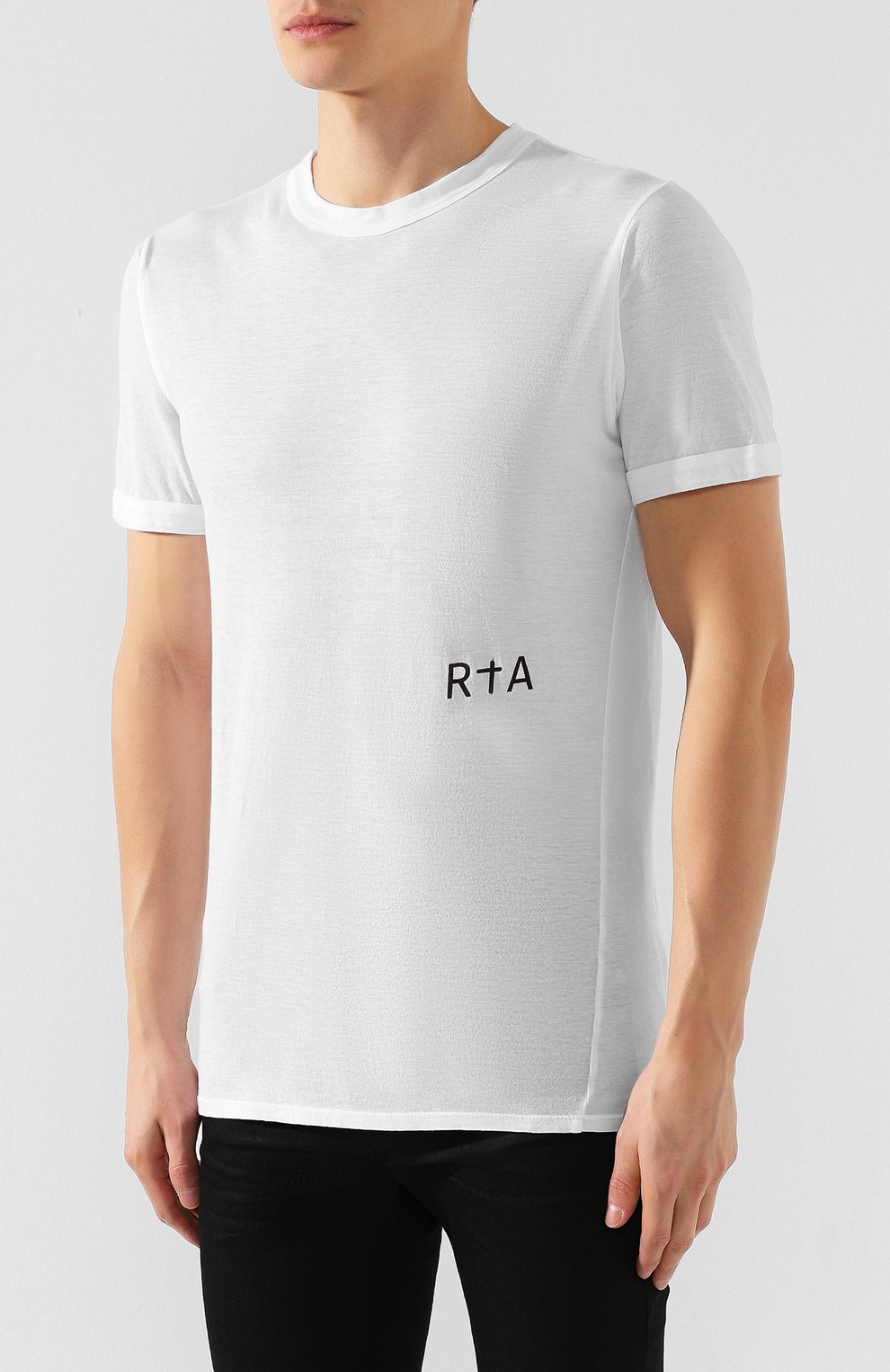 Хлопковая футболка RTA, арт. MH9347-7121WHT, фото 3