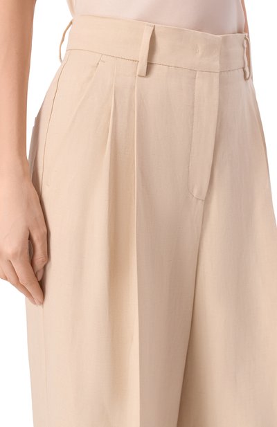 Брюки из вискозы и льна WEEKEND MAX MARA, арт. WKDVELIER0, фото 5