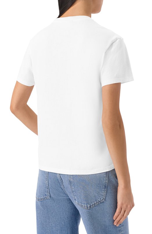 Хлопковая футболка MC2 Saint Barth EMI0002-03567I/EMILIE W Белый  EMI0002-03567I/EMILIE W Фото 4