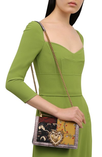 Сумка devotion small DOLCE & GABBANA разноцветного цвета по цене 340000 руб., арт. BB6652/A8M84, фото 2 Сумка devotion small DOLCE & GABBANA, арт. BB6652/A8M84, фото 2