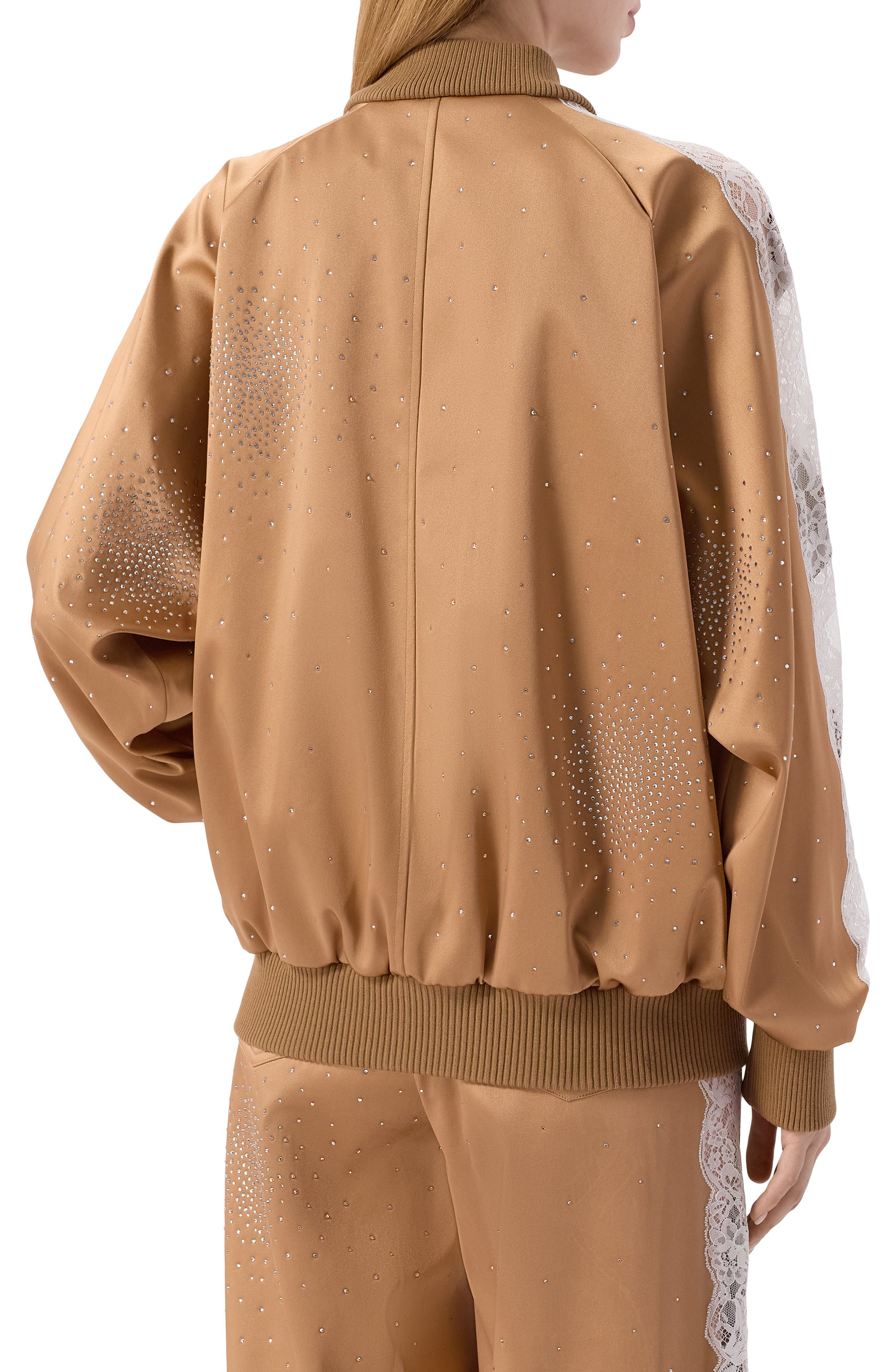 Бомбер с отделкой стразами GIUSEPPE DI MORABITO, арт. 05FWB0127YC 05300A, фото 4