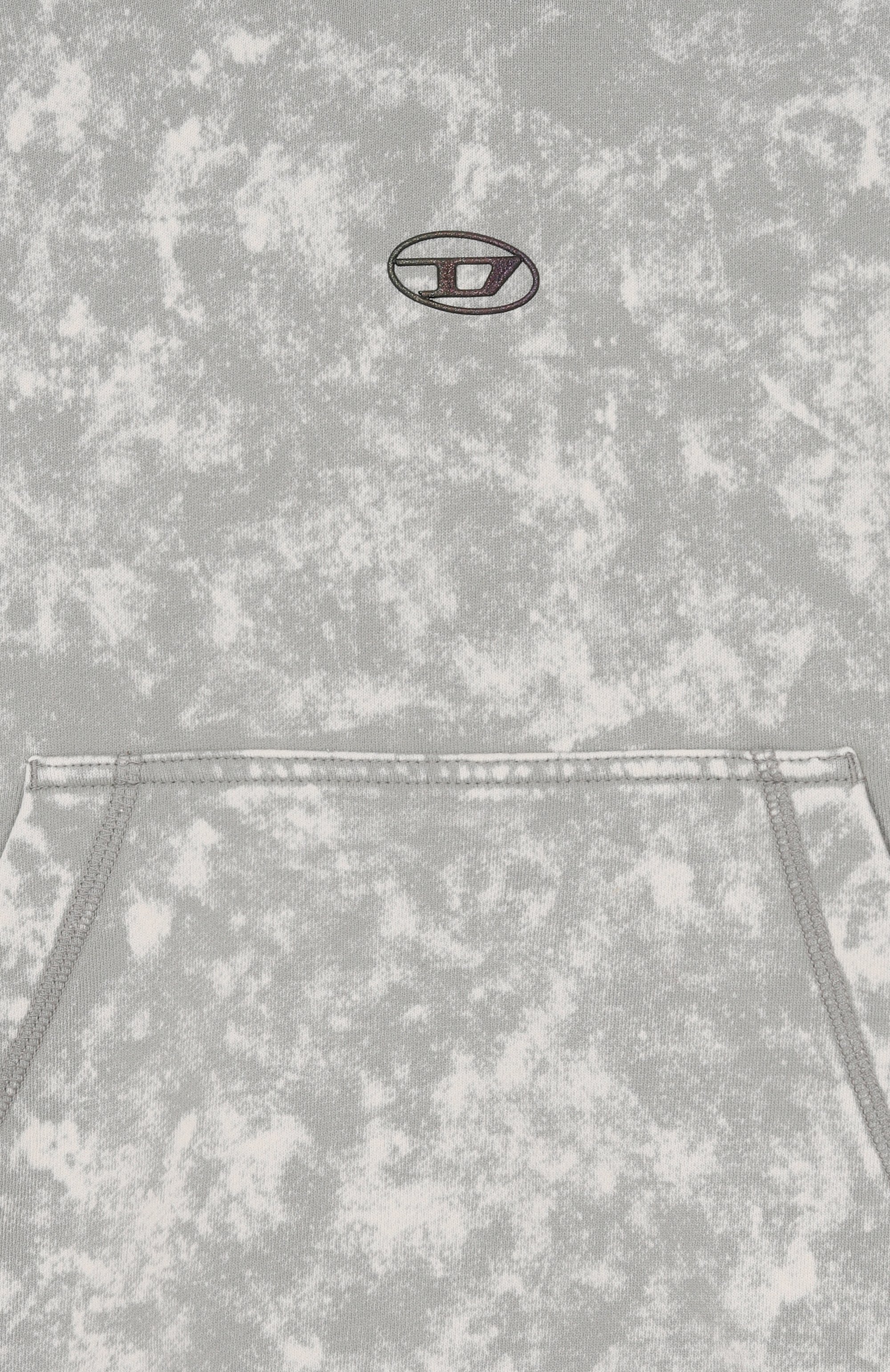 Хлопковое худи DIESEL серого цвета по цене 18150 руб., арт. J02608/KYA0F, фото 3 Хлопковое худи DIESEL, арт. J02608/KYA0F, фото 3