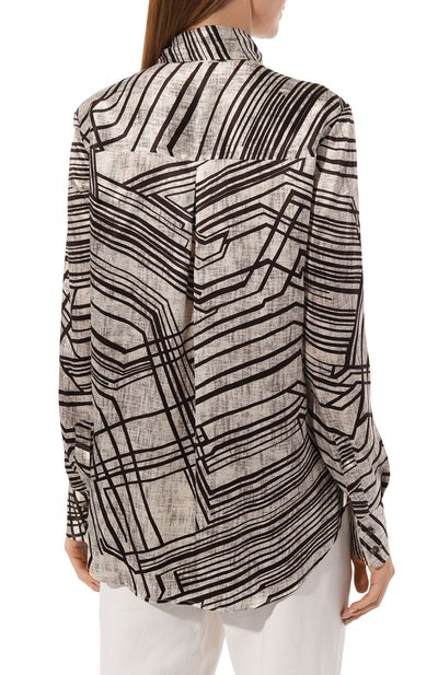 Шелковая блузка KITON, арт. D38455K0575, фото 4