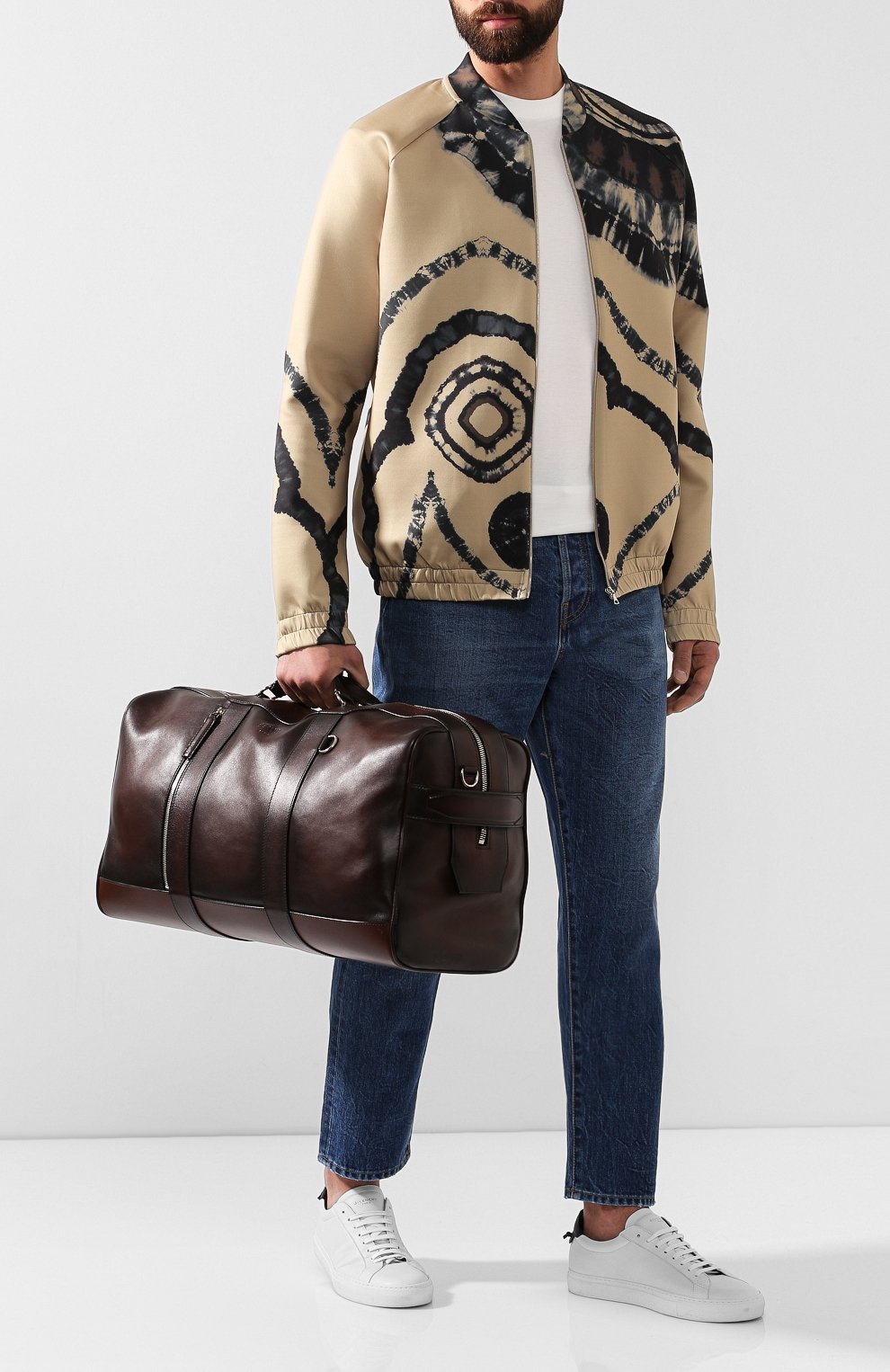 Кожаная дорожная сумка BERLUTI коричневого цвета по цене 332000 руб., арт. M183327, фото 2 Кожаная дорожная сумка BERLUTI, арт. M183327, фото 2