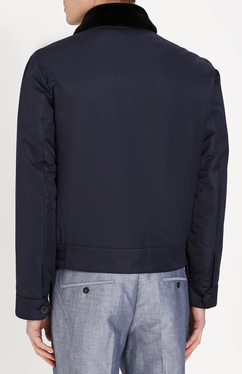 Утепленный бомбер с отделкой из бобра BRIONI, арт. SLPD/06818, фото 4