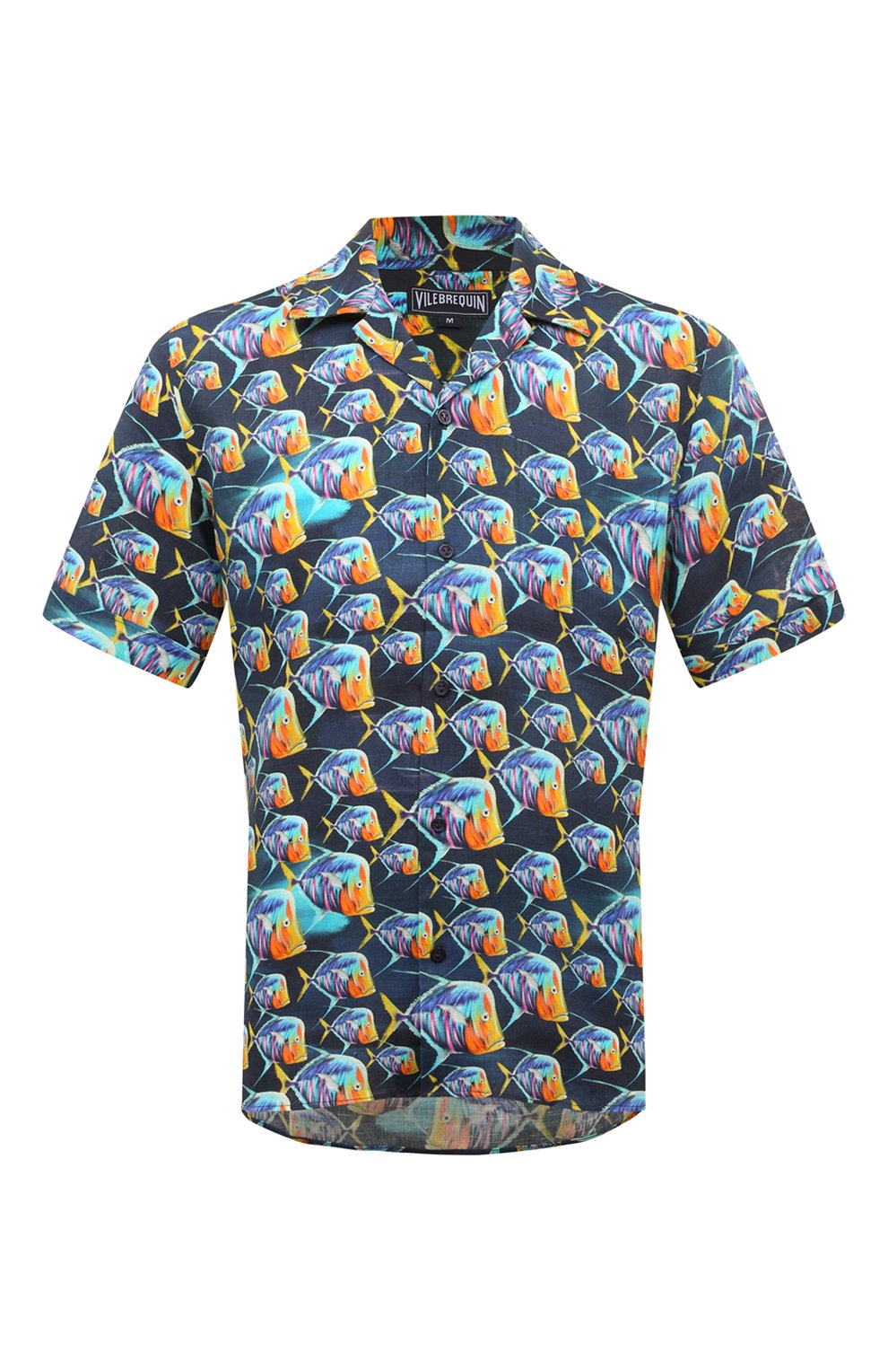 Льняная рубашка VILEBREQUIN темно-синего цвета по цене 34250 руб., арт. HARU3U17/390, фото 1 Льняная рубашка VILEBREQUIN, арт. HARU3U17/390, фото 1