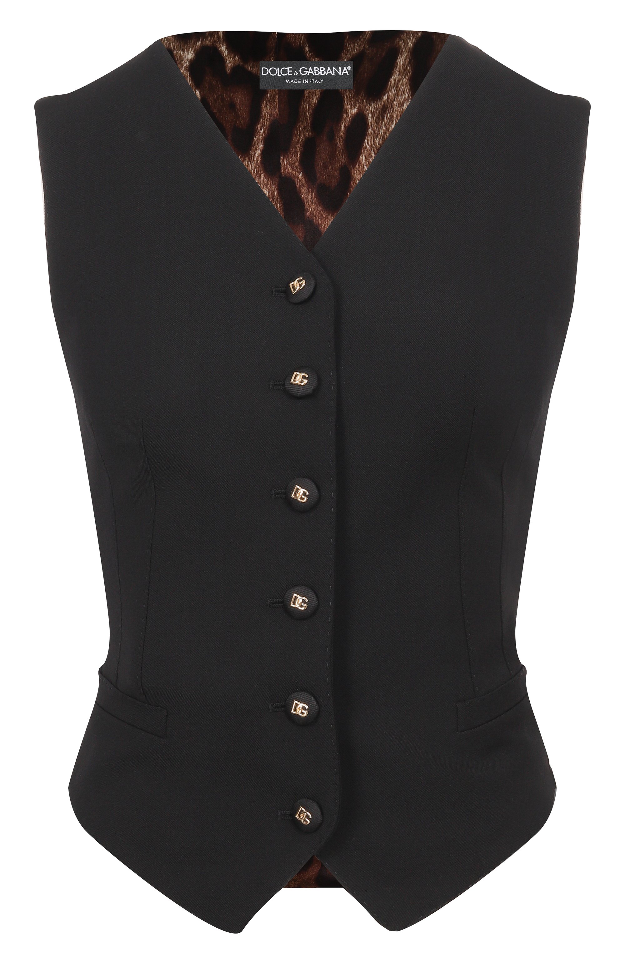 Жилет из шерсти и шелка DOLCE & GABBANA, арт. F79H6T/GDDPS, фото 1