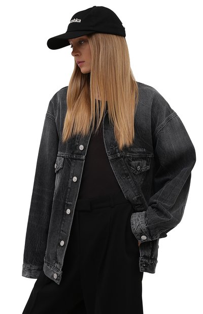 Хлопковая бейсболка NANUSHKA черного цвета по цене 13550 руб., арт. NW21SSHT01299, фото 2 Хлопковая бейсболка NANUSHKA, арт. NW21SSHT01299, фото 2