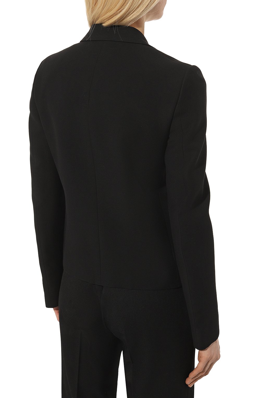 Жакет из шелка и шерсти GUCCI черного цвета по цене 285120 руб., арт. 657053 ZAD88, фото 4 Жакет из шелка и шерсти GUCCI, арт. 657053 ZAD88, фото 4