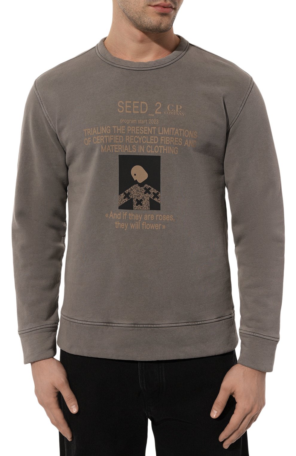 Хлопковый свитшот C.P. COMPANY, арт. 14CMSS341A-006529N, фото 3