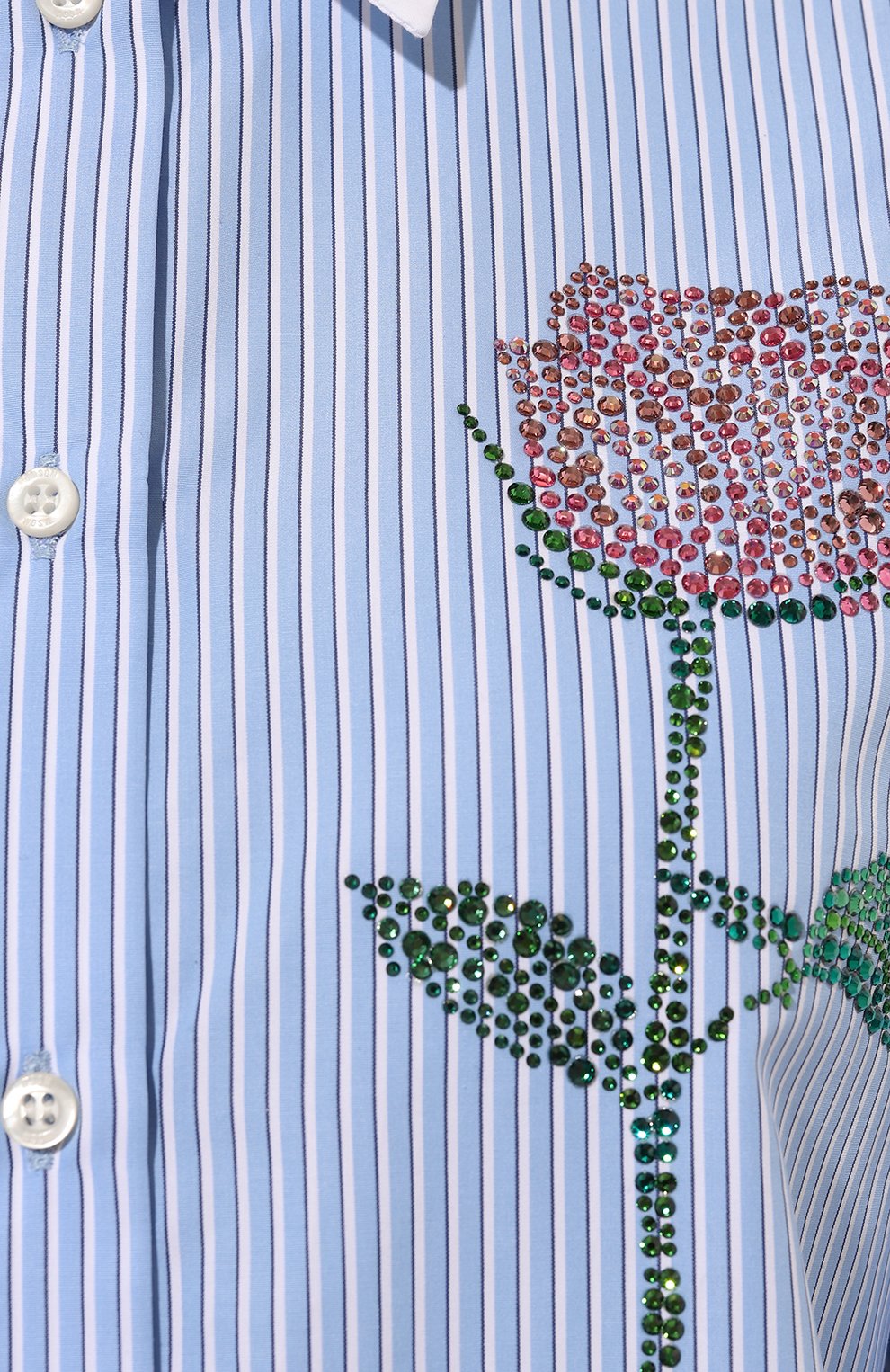 Хлопковая рубашка MSGM, арт. 3741MDE24X/247615, фото 5