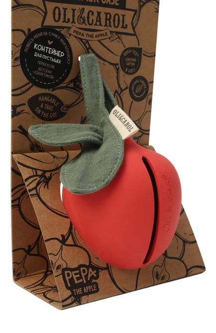 Контейнер для пустышек pepa the apple OLI&CAROL, арт. L-PACIFIER-APPLE