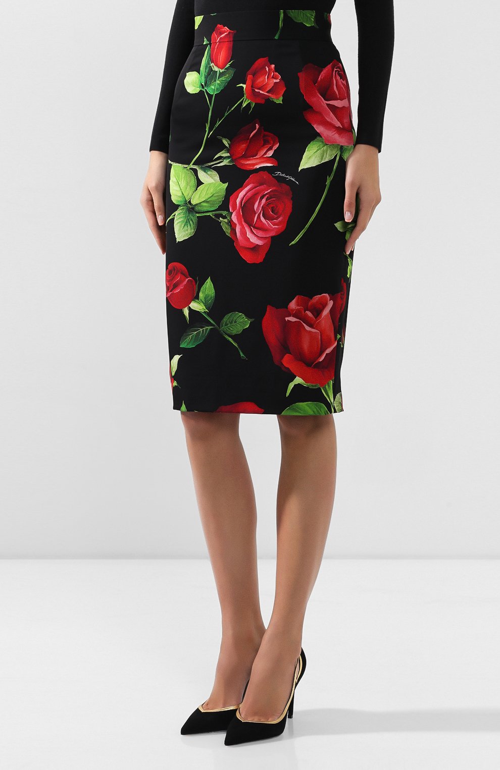 Шелковая юбка DOLCE & GABBANA, арт. F4BPPT/FSAY1, фото 3