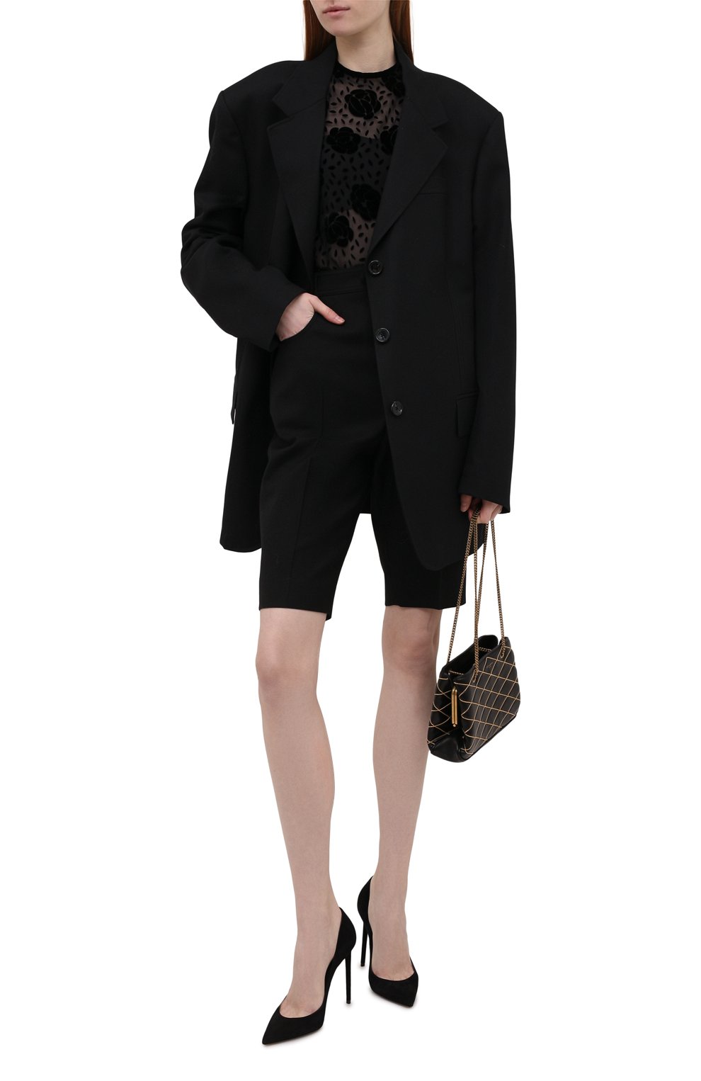 Шерстяные шорты SAINT LAURENT, арт. 661317/Y7B73, фото 2