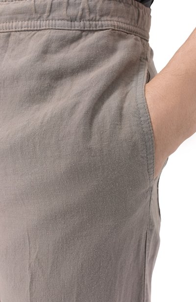 Льняные брюки 120% LINO серого цвета по цене 29950 руб., арт. 32ALIM29PT/0253/000, фото 5 Льняные брюки 120% LINO, арт. 32ALIM29PT/0253/000, фото 5