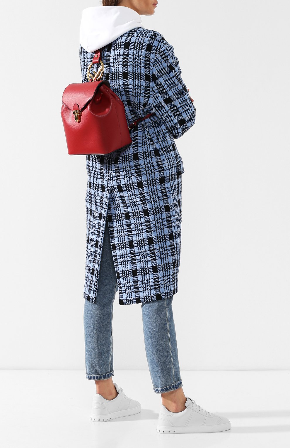 Кожаный рюкзак с клапаном FENDI, арт. 8BZ043 A18B, фото 2