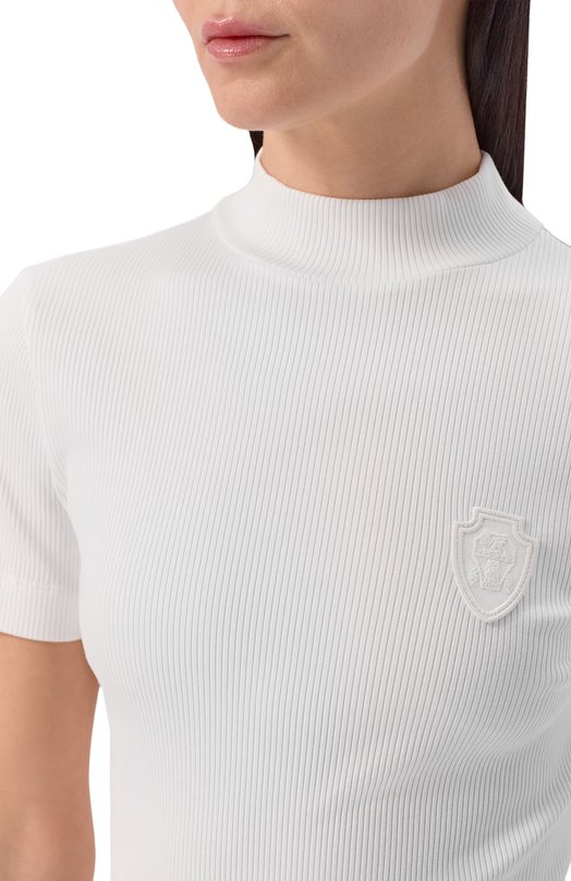 Хлопковый топ Brunello Cucinelli MG902VT104 Белый  MG902VT104 Фото 5