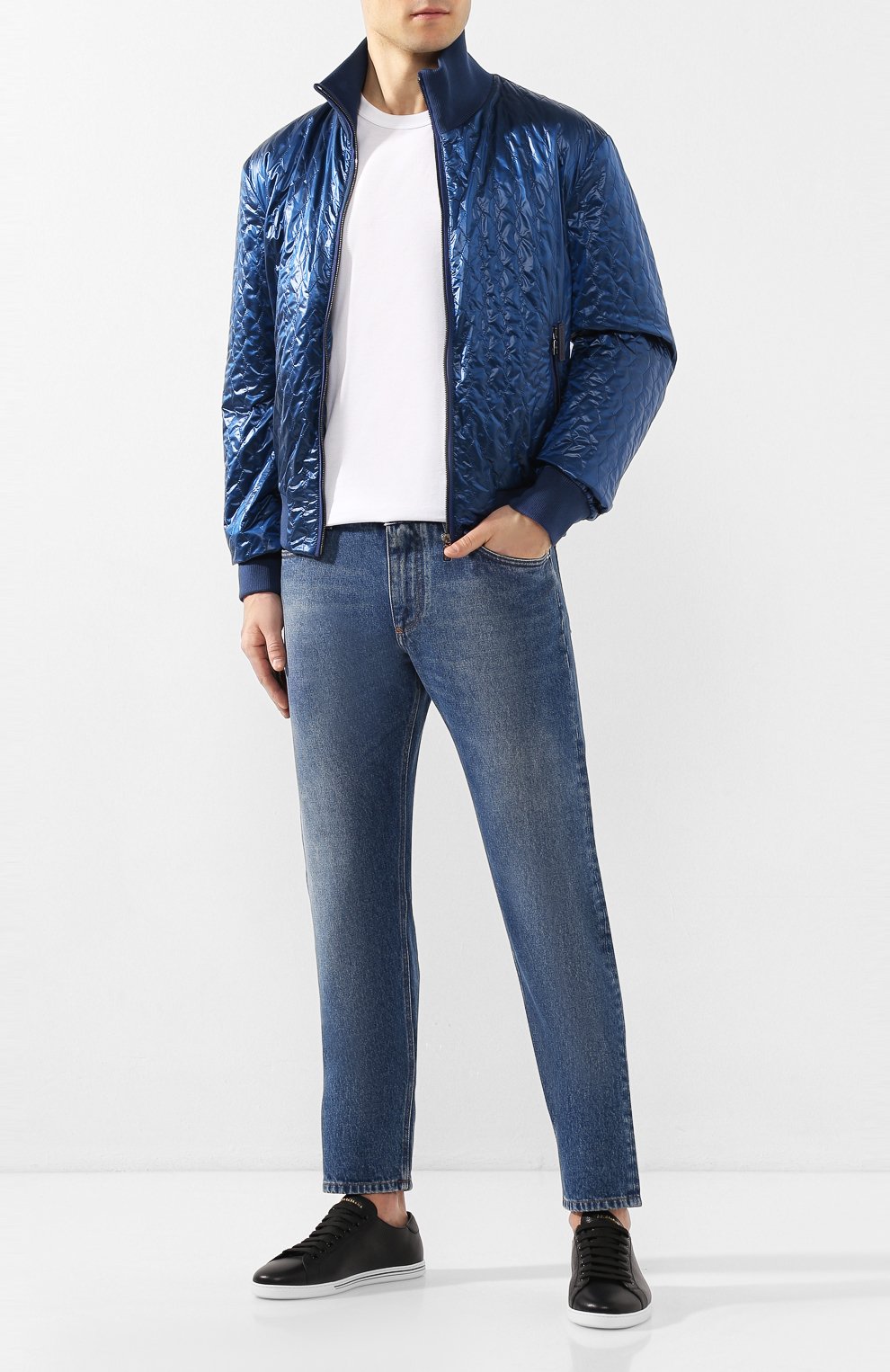 Кожаные кеды san tropez DOLCE & GABBANA, арт. CS1735/A8L37, фото 2