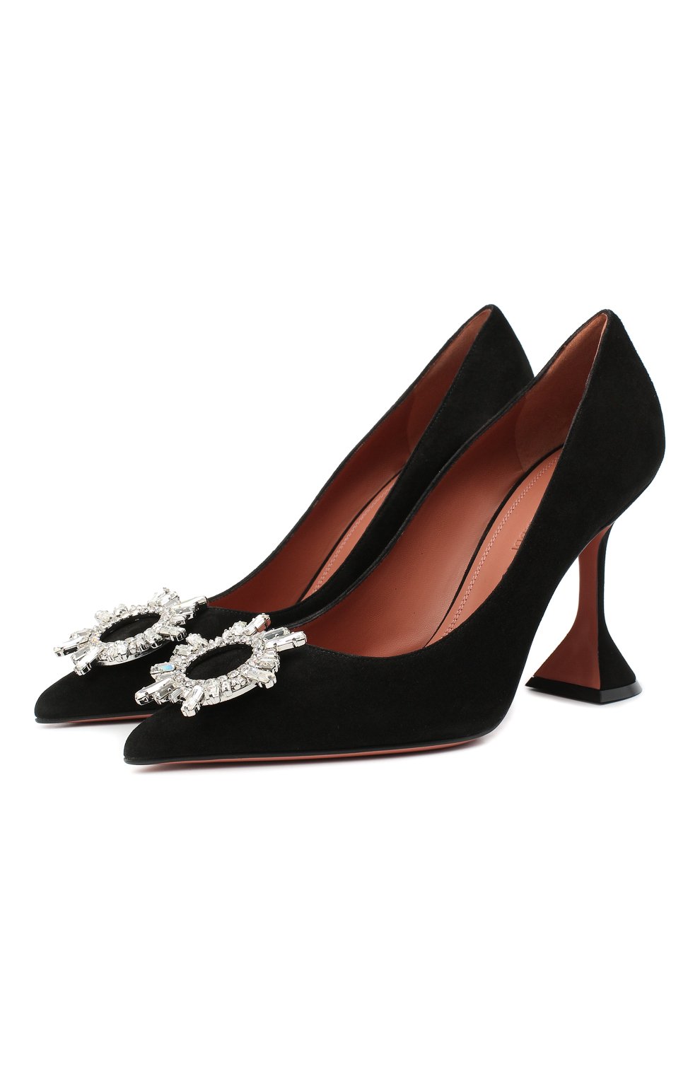 Кожаные туфли begum AMINA MUADDI черного цвета по цене 111500 руб., арт. BEGUMPUMP/SUEDE/BLACK, фото 1 Кожаные туфли begum AMINA MUADDI, арт. BEGUMPUMP/SUEDE/BLACK, фото 1