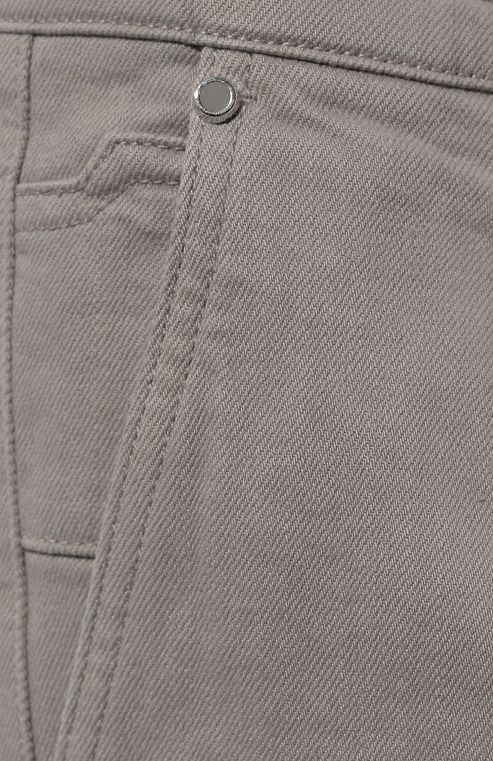 Хлопковые брюки KITON светло-серого цвета по цене 98550 руб., арт. UFPCARK0602D, фото 5 Хлопковые брюки KITON, арт. UFPCARK0602D, фото 5
