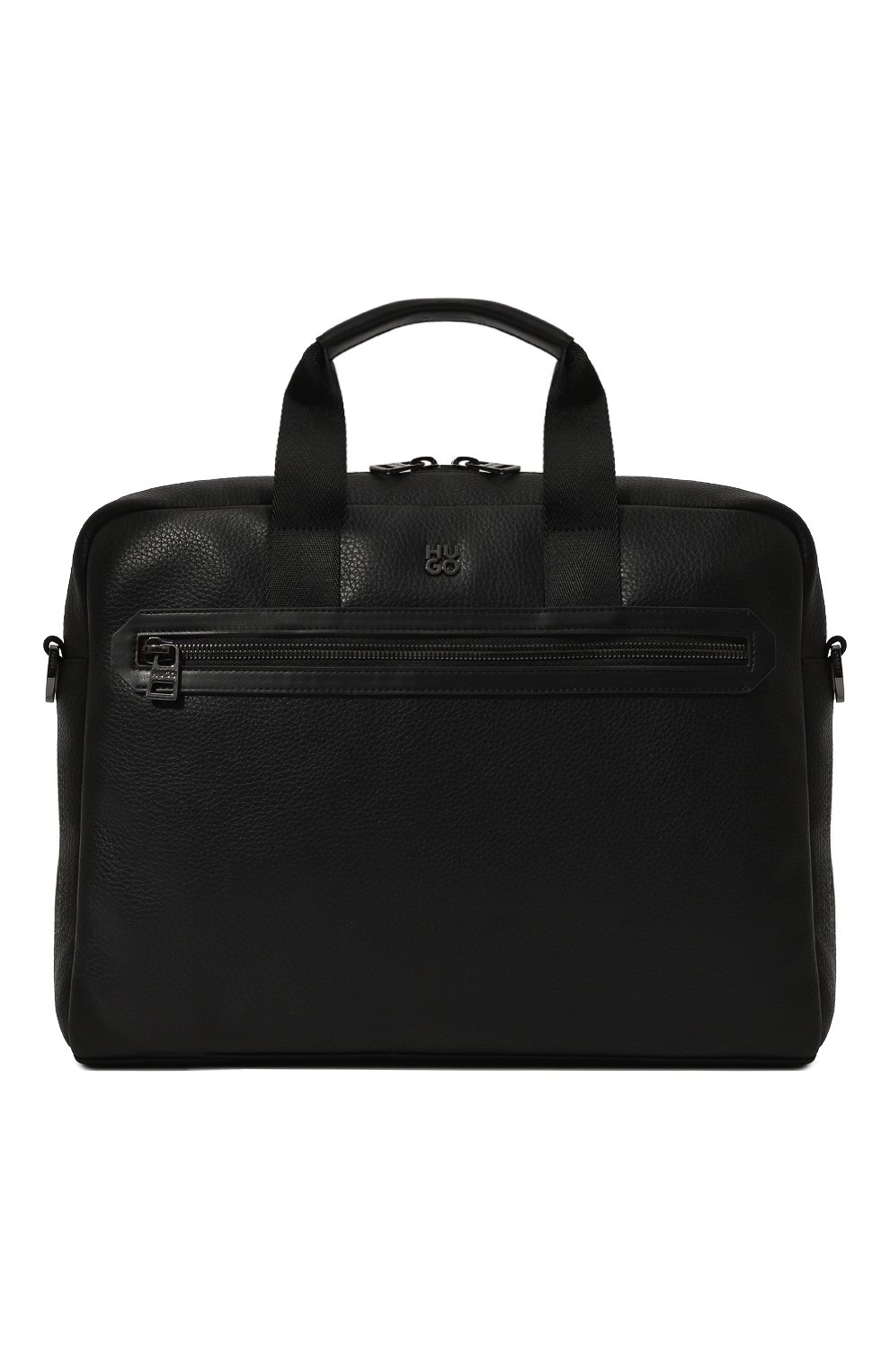 Сумка для ноутбука из экокожи HUGO черного цвета по цене 25900 руб., арт. 50512091, фото 1 Сумка для ноутбука из экокожи HUGO, арт. 50512091, фото 1