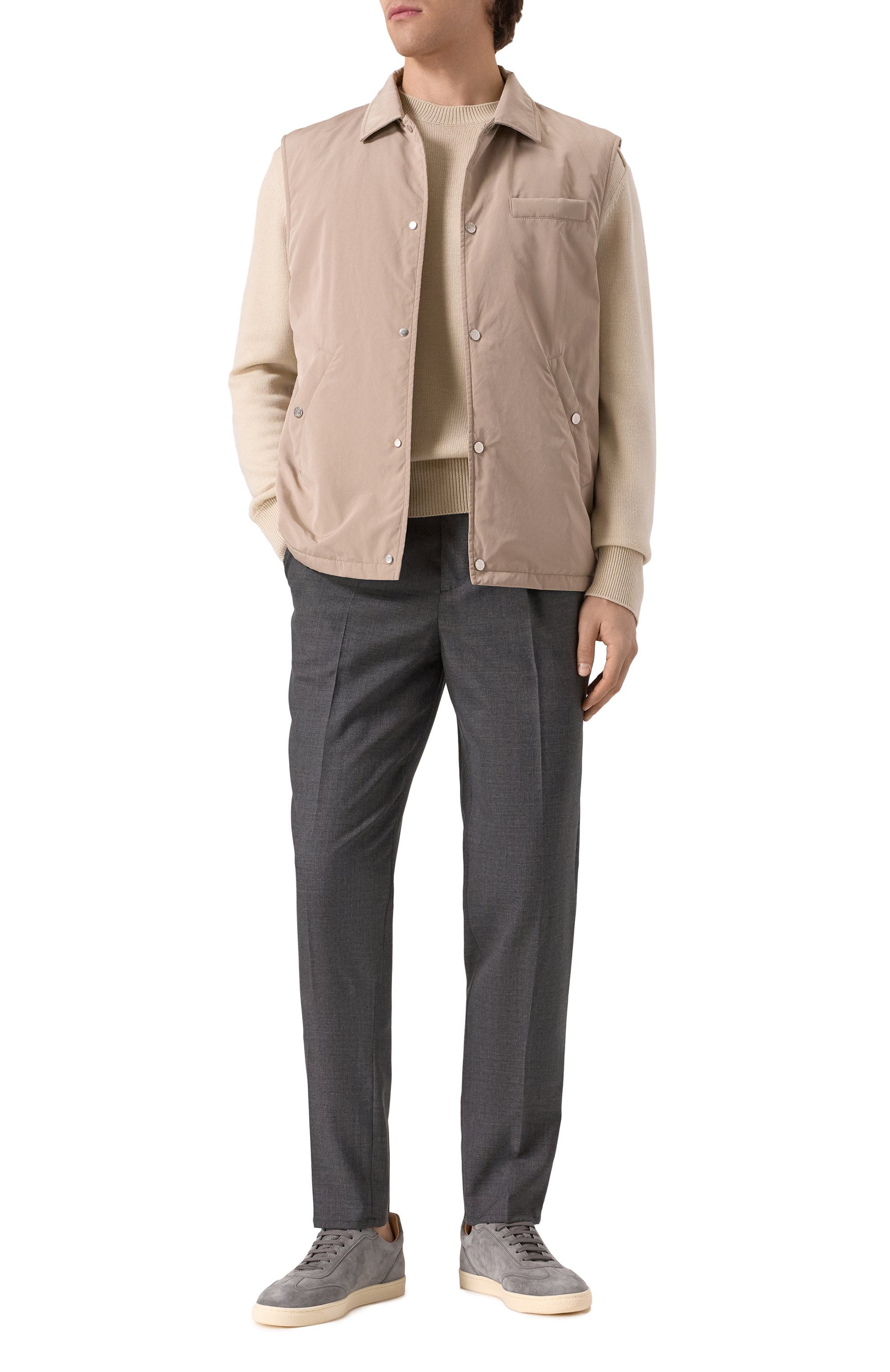 Шерстяные брюки BRUNELLO CUCINELLI, арт. MB407E1450, фото 2