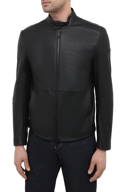 Кожаная куртка EMPORIO ARMANI, арт. 01B50P/01P50, фото 3