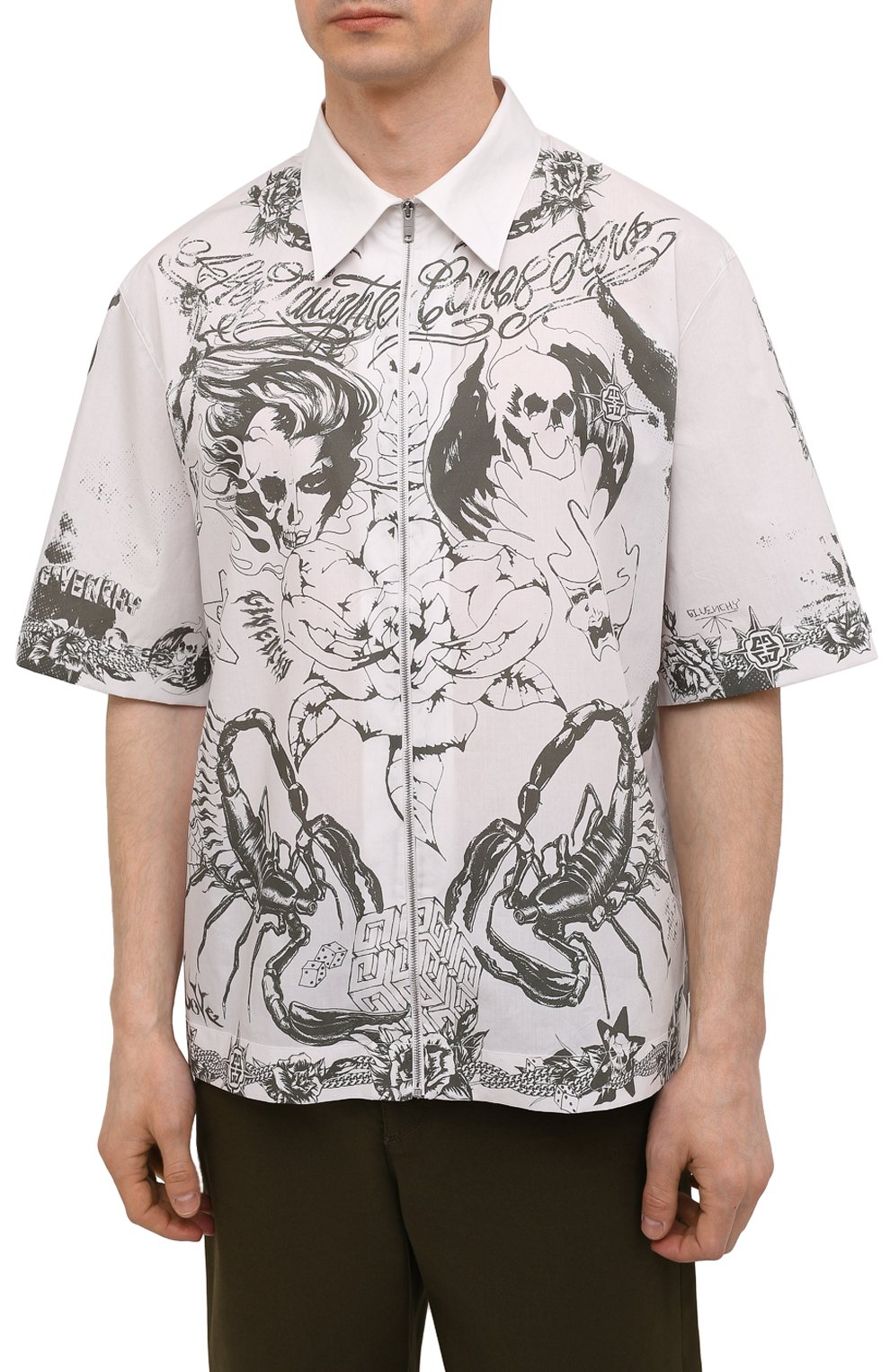 Хлопковая рубашка GIVENCHY, арт. BM60PK13R6, фото 3