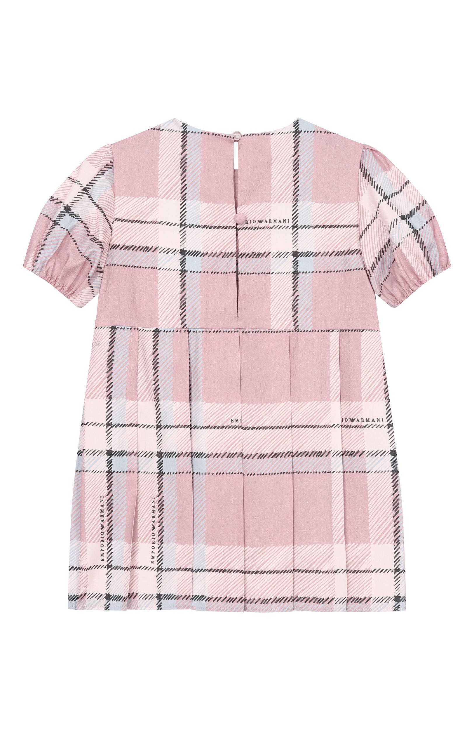 Платье из хлопка и вискозы EMPORIO ARMANI сиреневого цвета по цене 19950 руб., арт. EG000899/AF26738, фото 2 Платье из хлопка и вискозы EMPORIO ARMANI, арт. EG000899/AF26738, фото 2