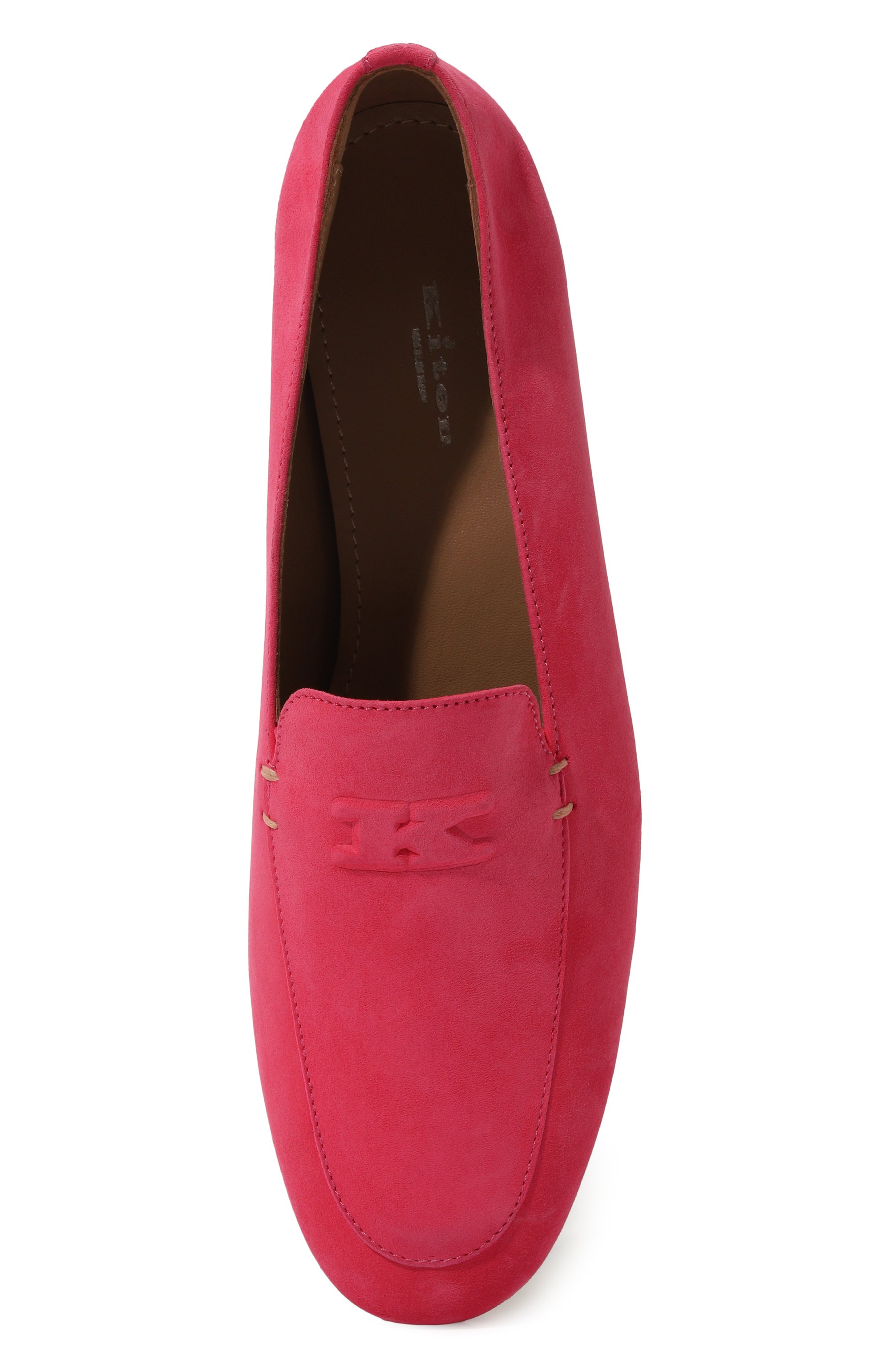 Замшевые лоферы KITON, арт. D57808N01008, фото 6