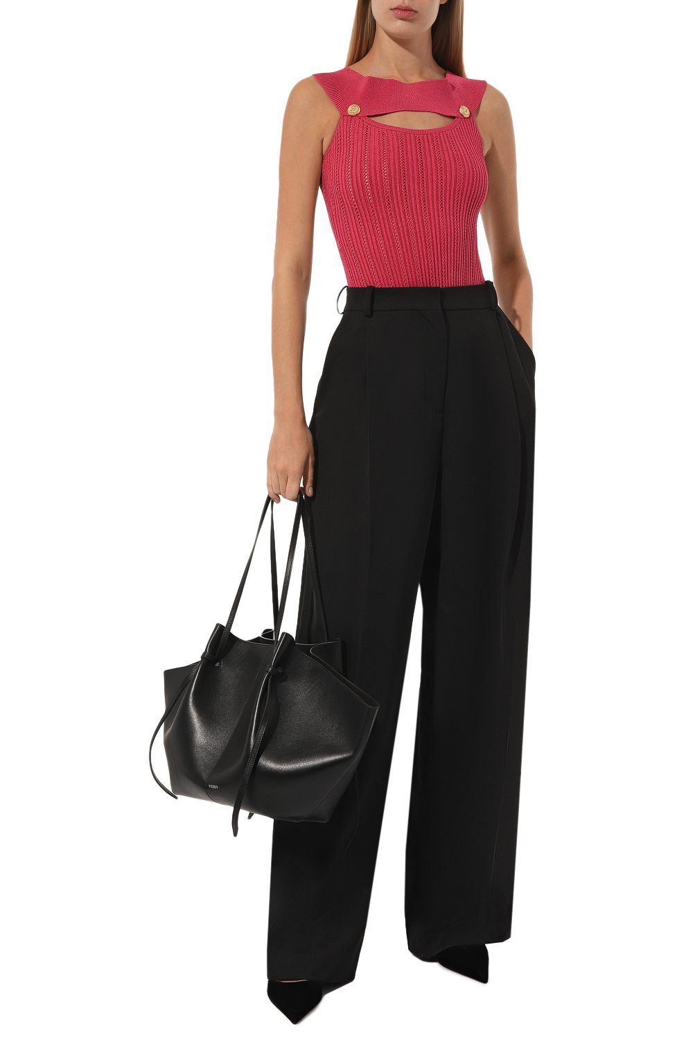 Боди из вискозы BALMAIN, арт. AF0BC010KE18, фото 2