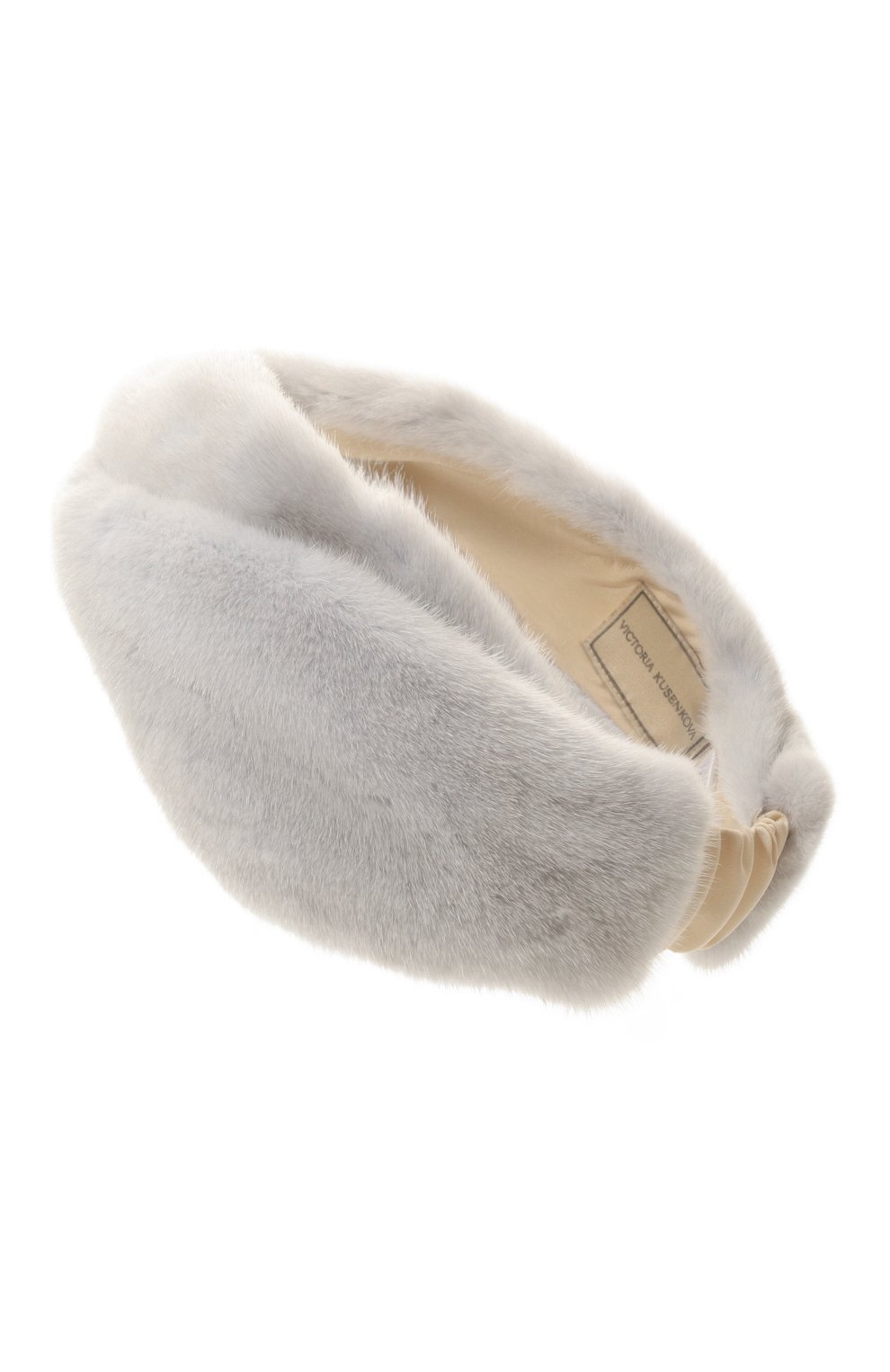 Меховой ободок из норки VICTORIA KUSENKOVA серого цвета по цене 73260 руб., арт. 161600008019, фото 3 Меховой ободок из норки VICTORIA KUSENKOVA, арт. 161600008019, фото 3