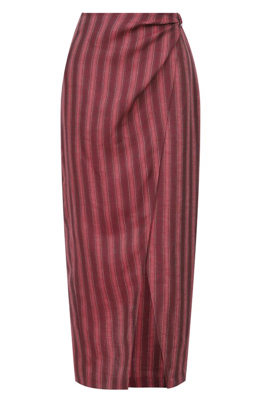 Льняная юбка 12 STOREEZ 138065 Бордовый 138065