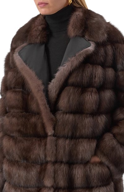 Двусторонняя шуба из соболя SIMONETTA RAVIZZA, арт. F05C0109Z1A/TS, фото 5