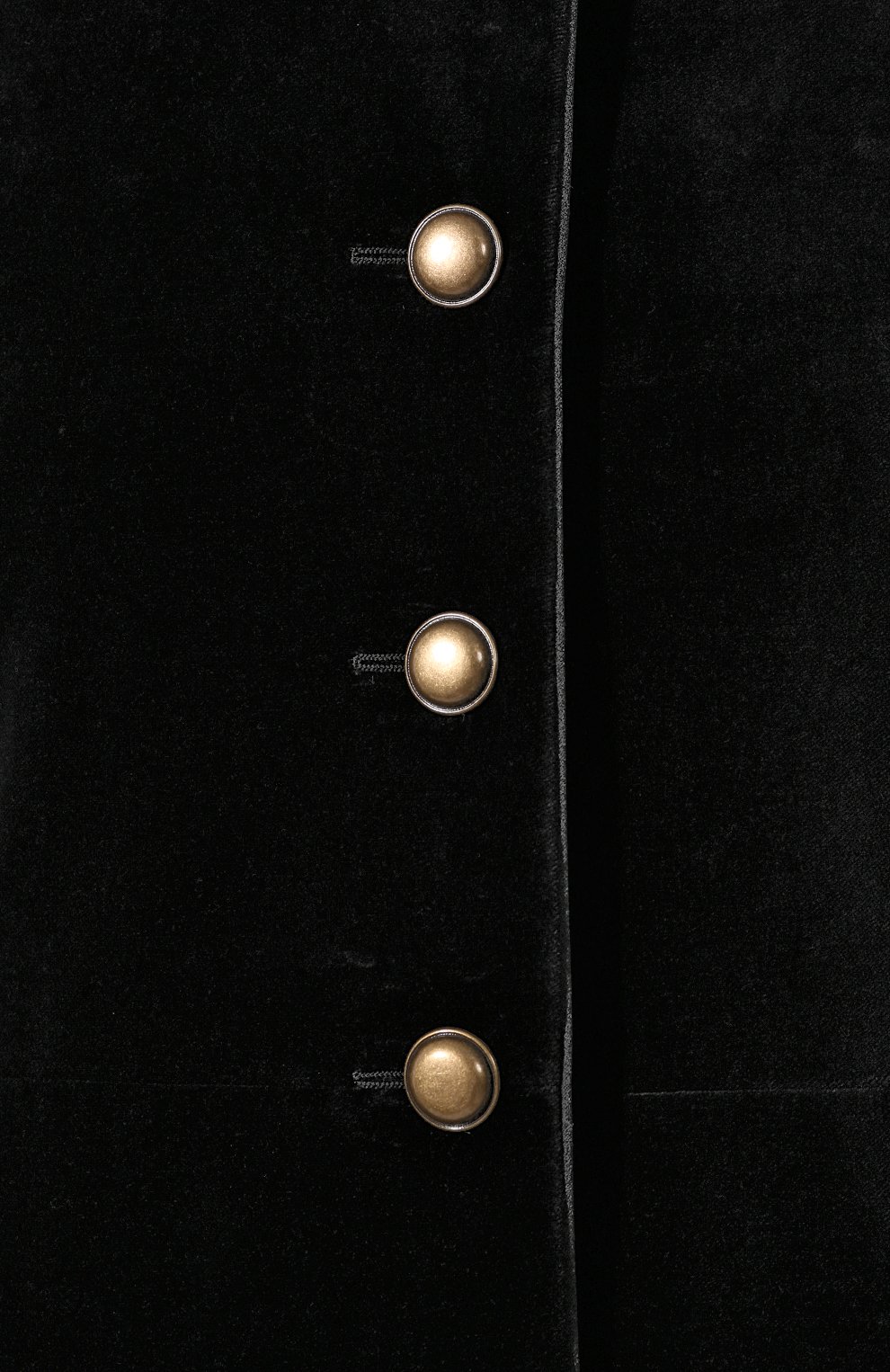 Хлопковое пальто SAINT LAURENT черного цвета по цене 422000 руб., арт. 579318/Y615W, фото 5 Хлопковое пальто SAINT LAURENT, арт. 579318/Y615W, фото 5