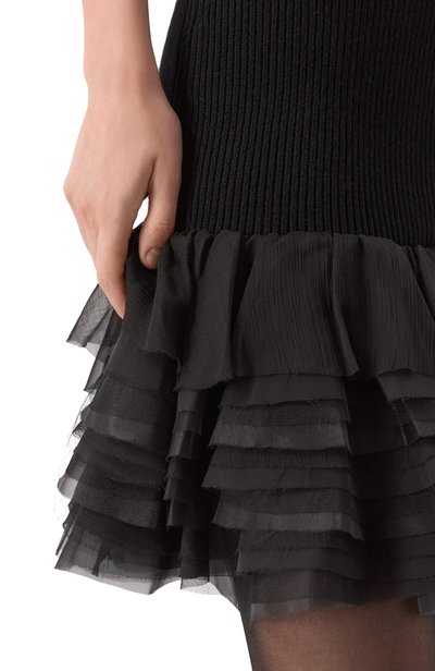 Юбка из шерсти и кашемира NINA RICCI черного цвета по цене 113000 руб., арт. 26AMJU003/ML0620, фото 5 Юбка из шерсти и кашемира NINA RICCI, арт. 26AMJU003/ML0620, фото 5