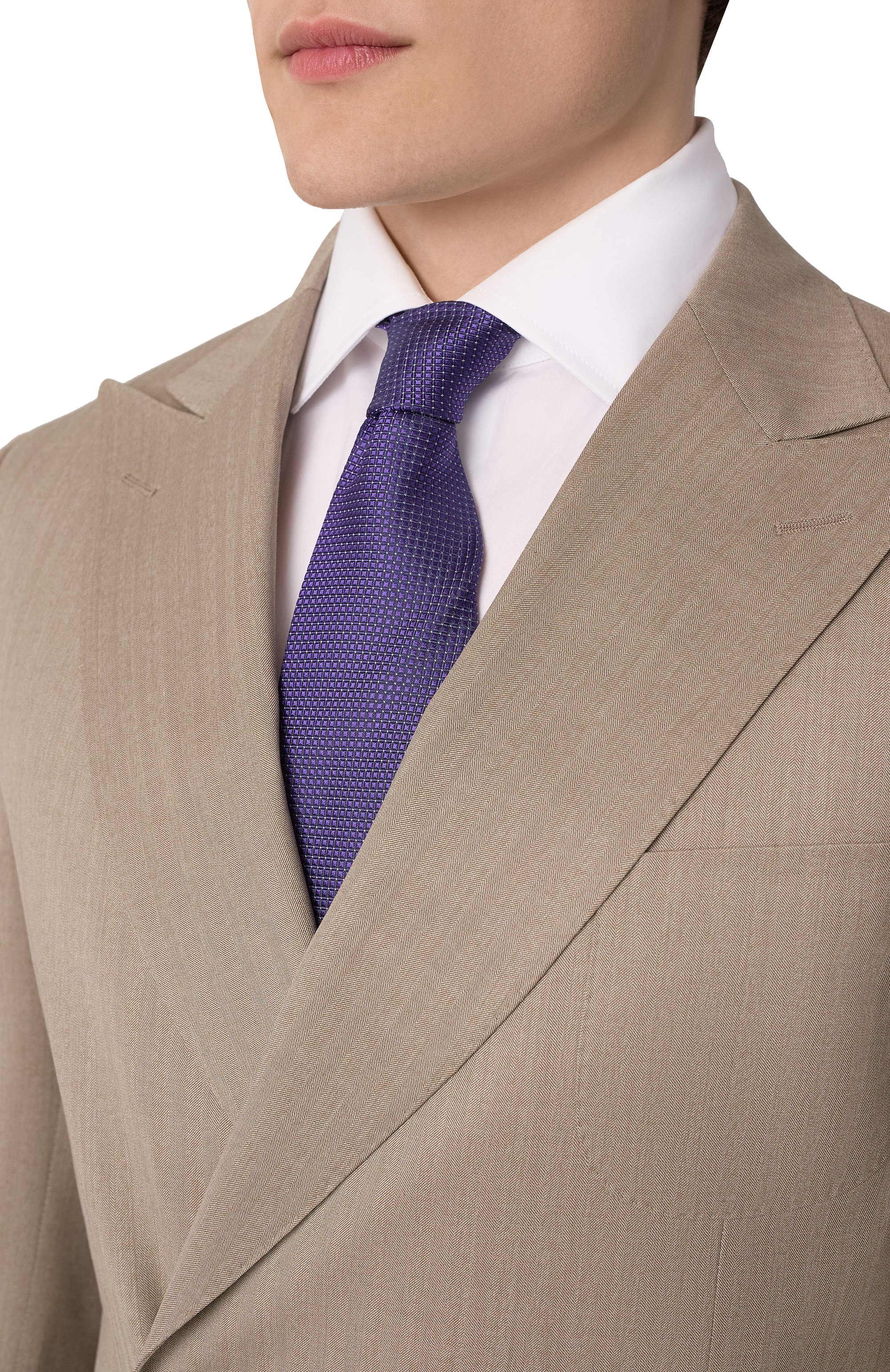 Шелковый галстук ZEGNA фиолетового цвета по цене 30950 руб., арт. Z9D06TA9, фото 2 Шелковый галстук ZEGNA, арт. Z9D06TA9, фото 2