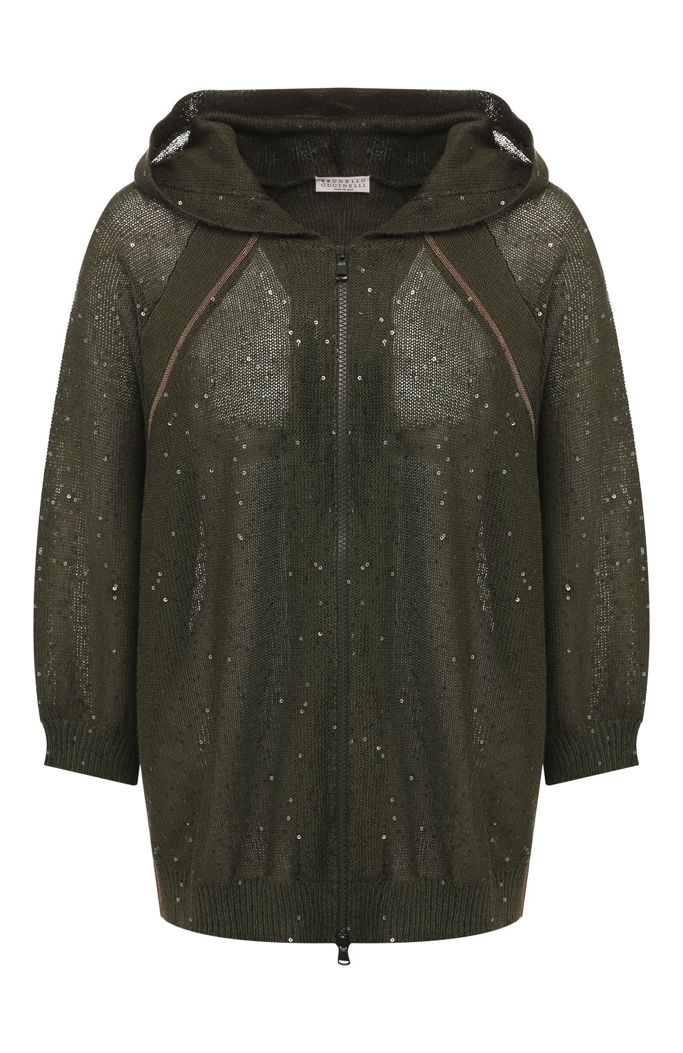 Кардиган из смеси льна и шелка BRUNELLO CUCINELLI, арт. M10572706, фото 1