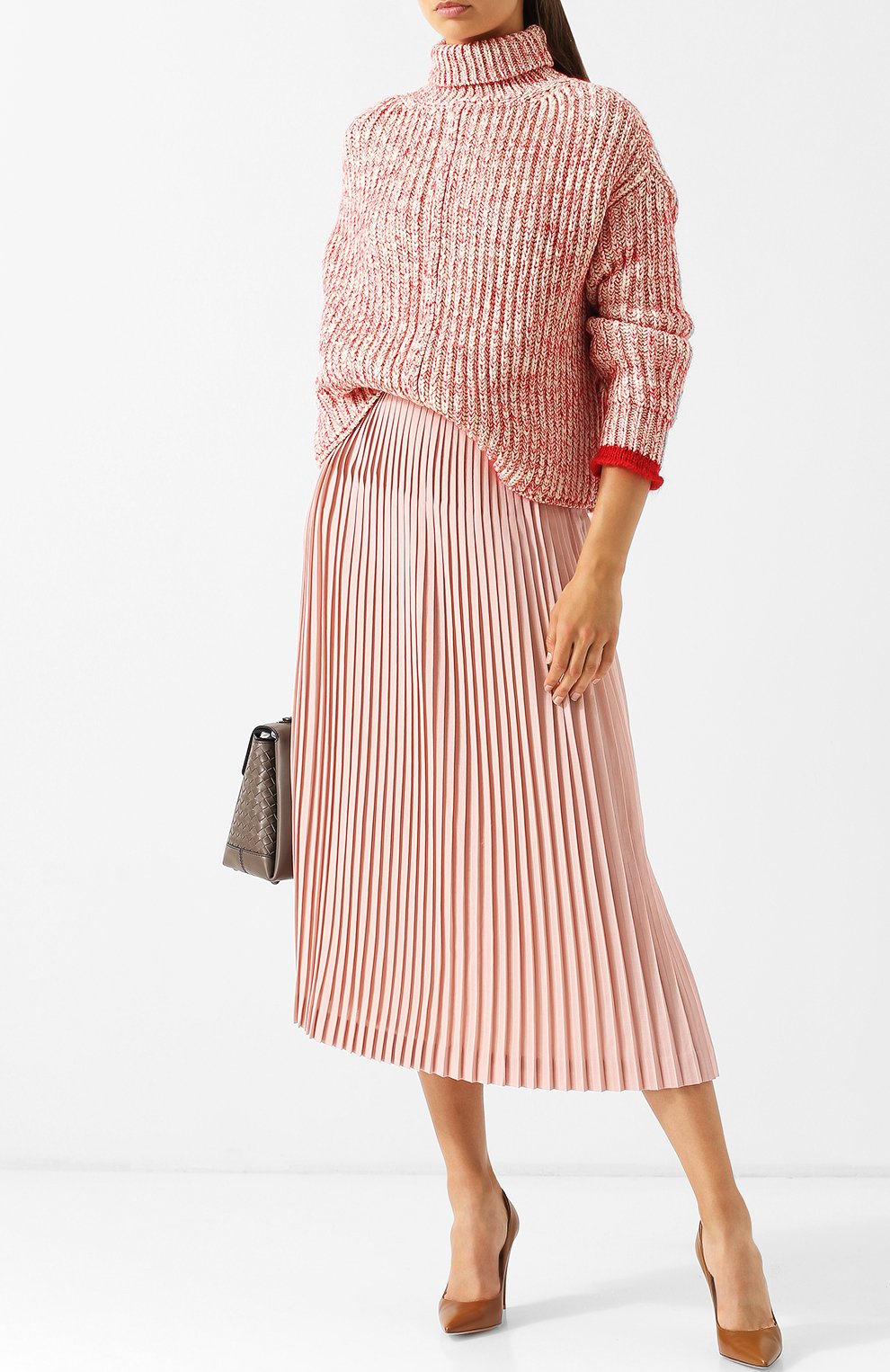 Плиссированная юбка-миди из шерсти LORO PIANA, арт. FAI2013, фото 2