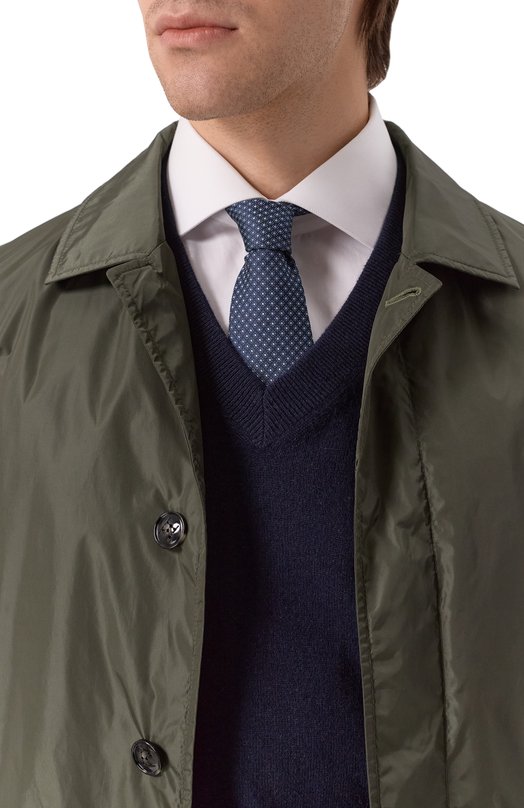 Шелковый галстук Zegna 1P8/Z9D05TA9 Синий  1P8/Z9D05TA9 Фото 2