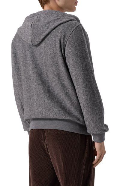 Толстовка из хлопка и шерсти CAPOBIANCO, арт. 19M409.FS00., фото 4