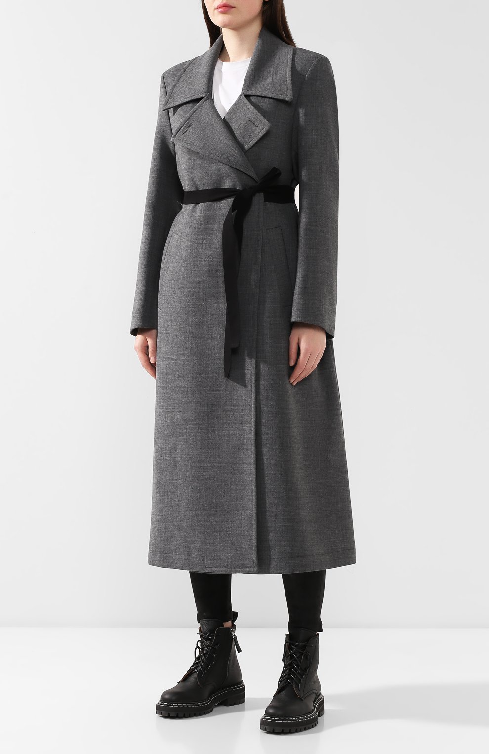 Пальто с поясом MM6, арт. S52AA0069/S47850, фото 3