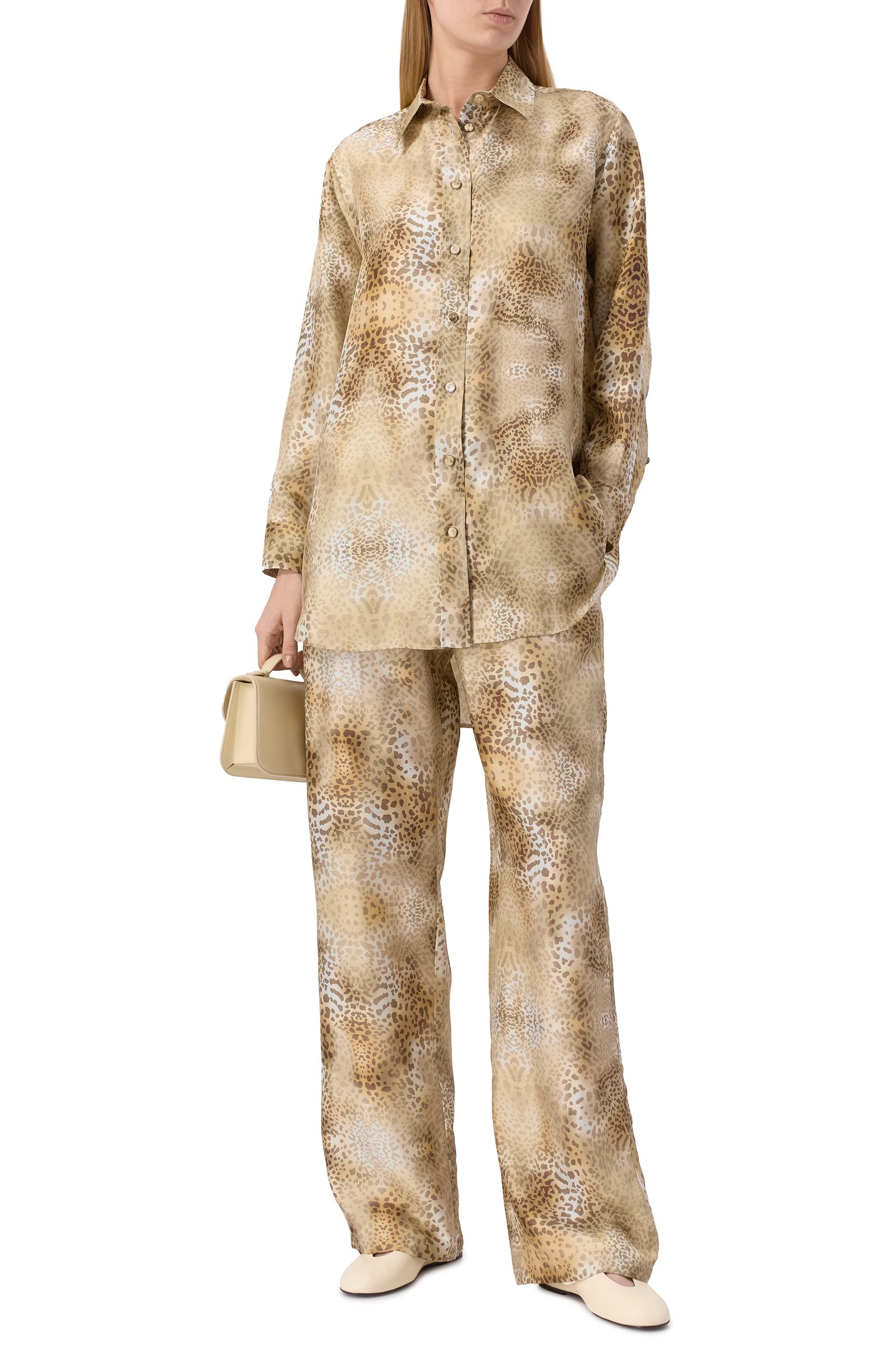 Блузка Zimmermann цвет леопардовый купить в ЦУМ OUTLET, арт. 8037TRF23