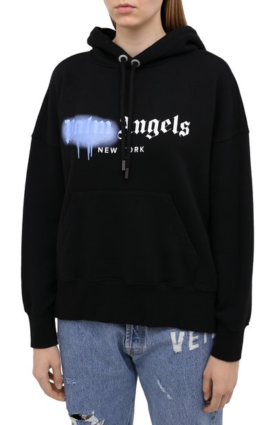 Хлопковое худи PALM ANGELS, арт. PWBB023F20FLE0021040, фото 3