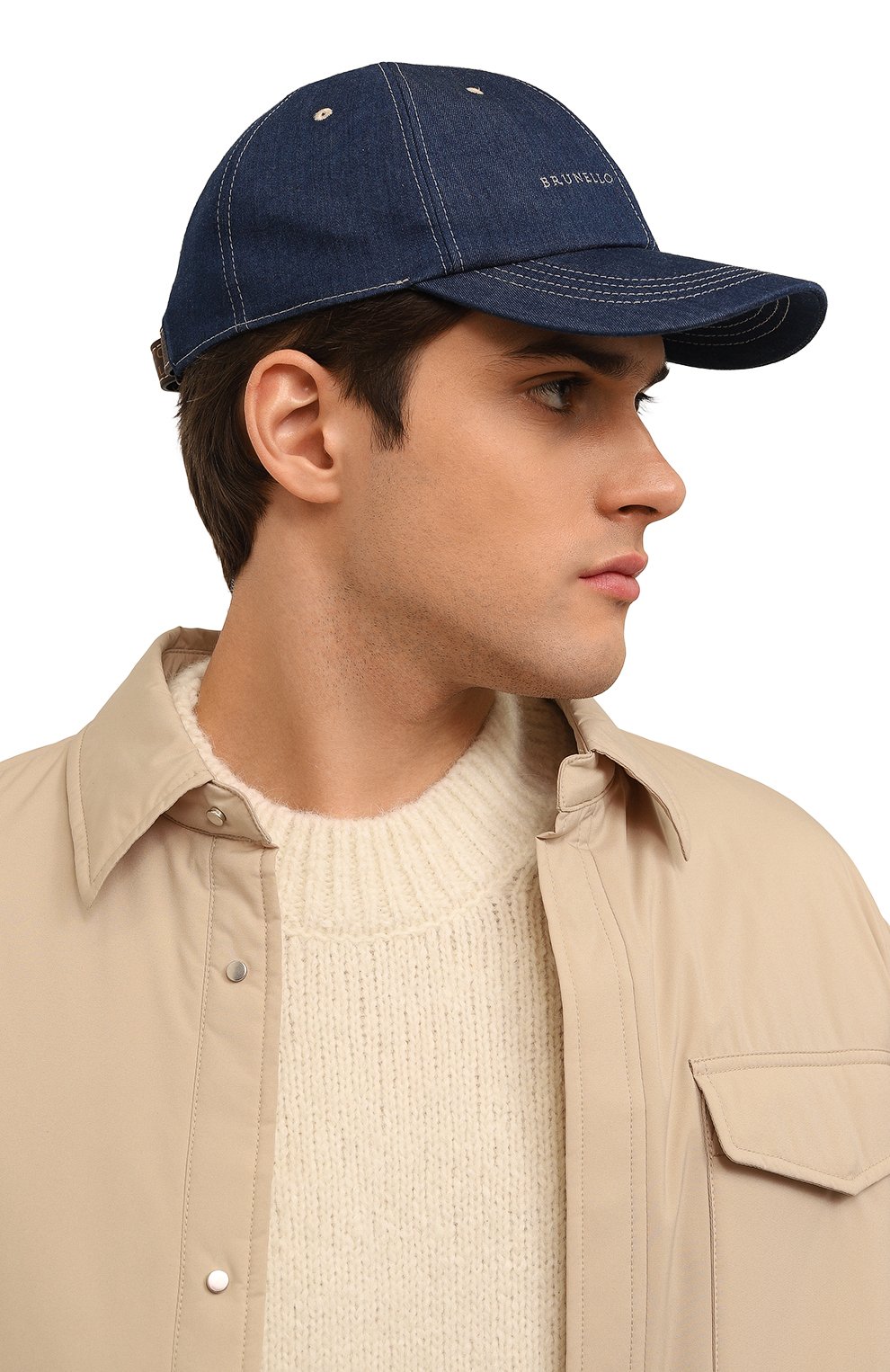 Джинсовая бейсболка BRUNELLO CUCINELLI, арт. MR6839976, фото 2