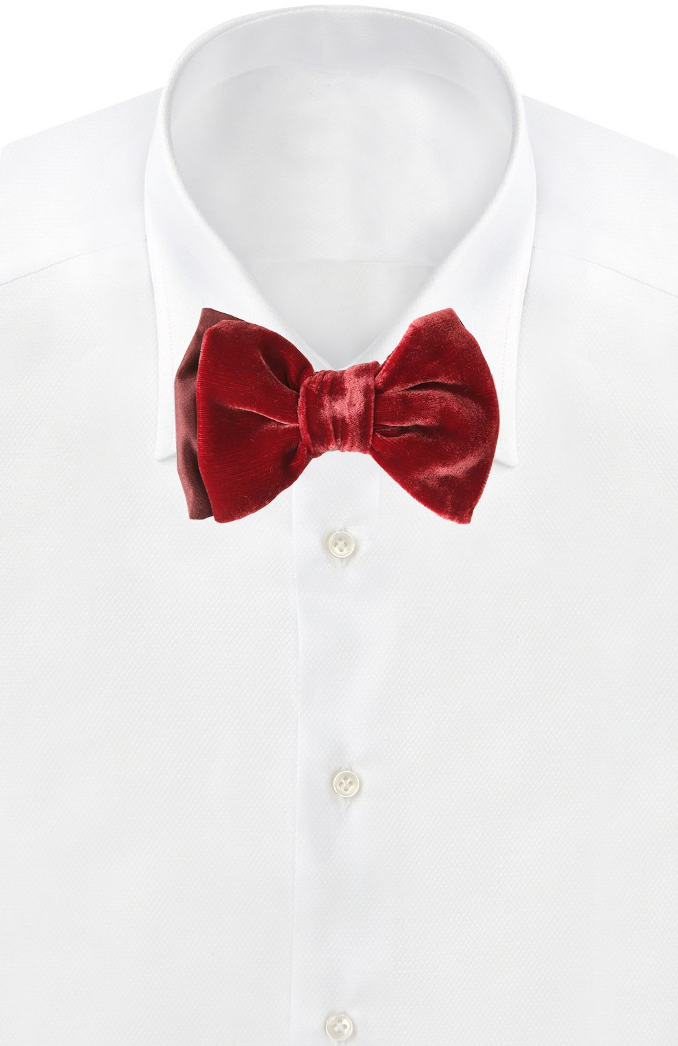 Галстук-бабочка из вискозы и шелка LANVIN, арт. 24600/B0W TIE, фото 2